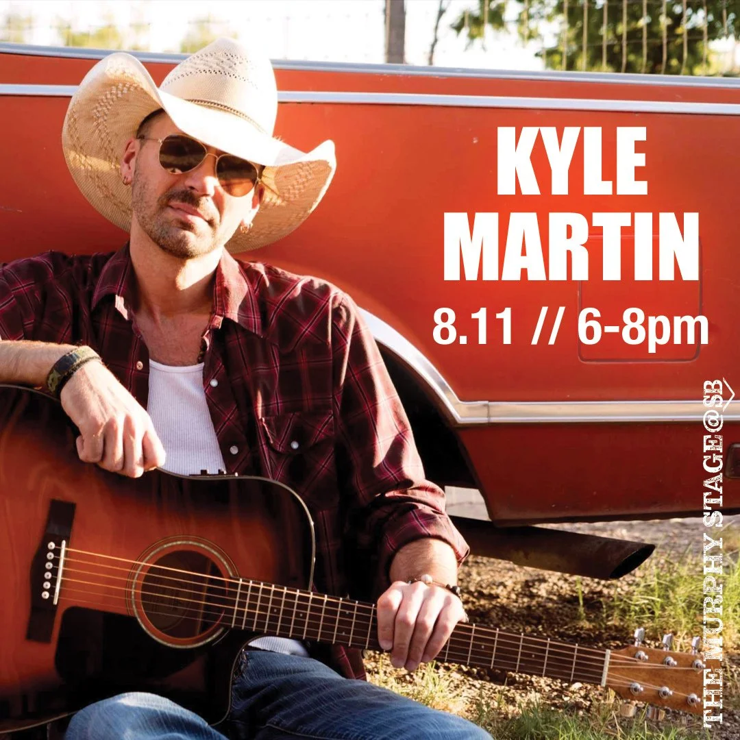 MUSIC TUESDAY on The Murphy Stage at Steel Bender⁠
Kyle Martin⁠
8.11 // 6-8 p.m.⁠
⁠
𝙺𝚢𝚕𝚎 𝙼𝚊𝚛𝚝𝚒𝚗, 𝚝𝚑𝚎 "𝙾𝚛𝚒𝚐𝚒𝚗𝚊𝚕 𝚁𝚘𝚌𝚔 𝚗 𝚁𝚘𝚕𝚕 𝙲𝚘𝚠𝚋𝚘𝚢," 𝚛𝚎𝚝𝚞𝚛𝚗𝚜 𝚃𝚞𝚎𝚜𝚍𝚊𝚢 𝚗𝚒𝚐𝚑𝚝 𝚏𝚘𝚛 𝚜𝚘𝚖𝚎 𝚑𝚘𝚗𝚔𝚢-𝚝𝚘