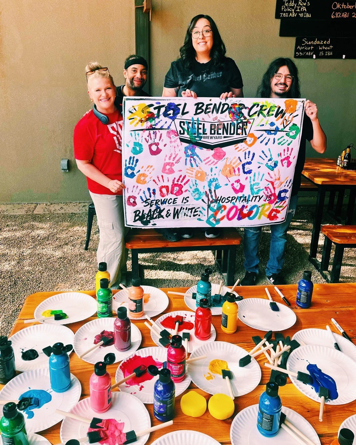 Service is black &amp; white. Hospitality is 𝐂𝐎𝐋𝐎𝐑. 

This morning, our taproom managers and crew talked about something we care a whole lot about: how we make our guests 𝐅𝐄𝐄𝐋.

Because service is the stuff you can check off a list. Beer pou