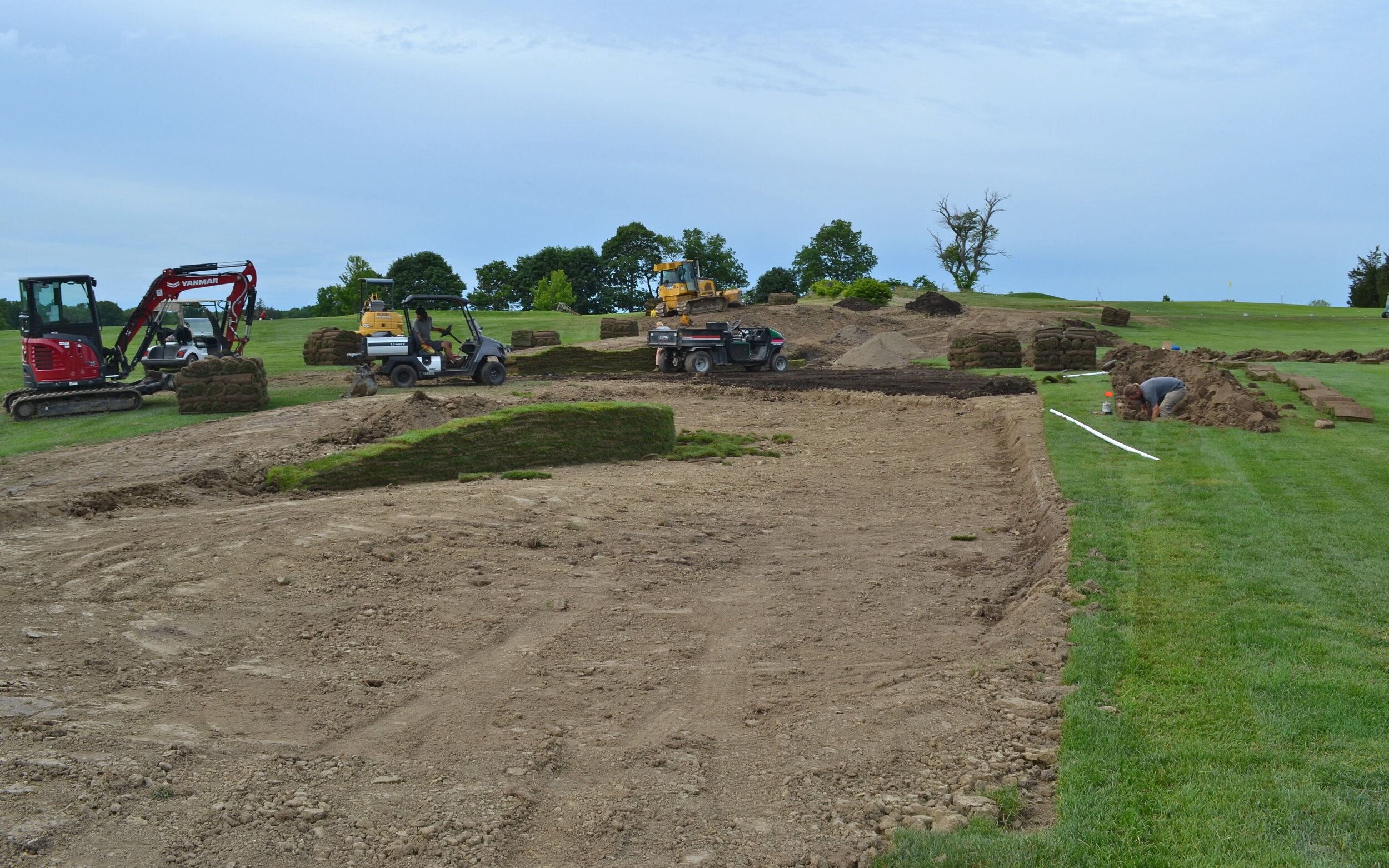  Waste Bunker Construction Off 6th Hole 