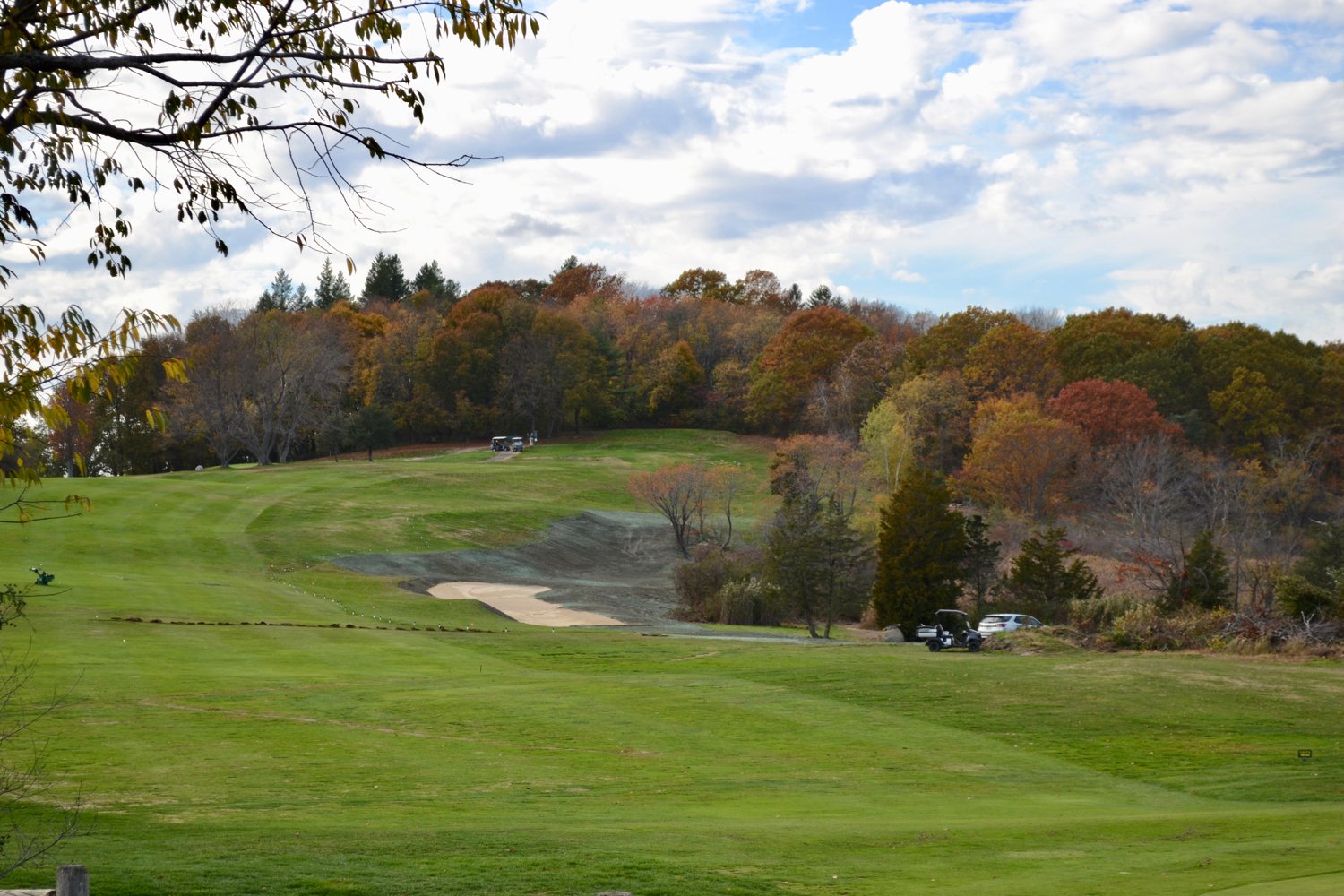  New Bunker &amp; Hillside Contouring - 4th Hole 