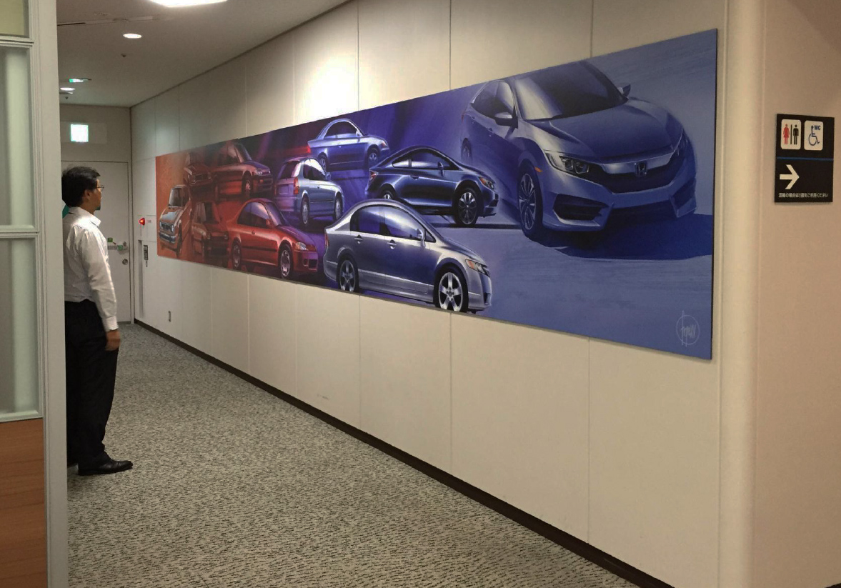 Civic, 10 Generations Mural
