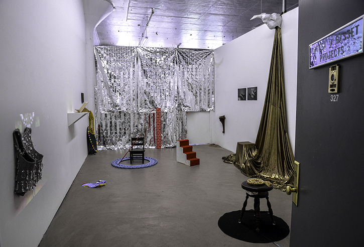  Installation view (artifacts from performance), 2014 