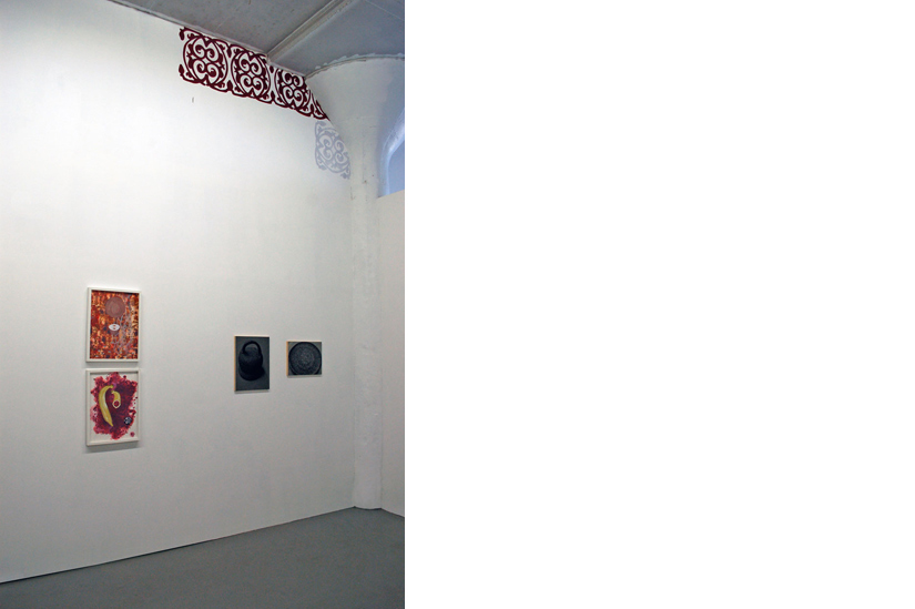  Installation view of Relay Relay Showing works by Lauren Frances Adams and Carrie Hott 