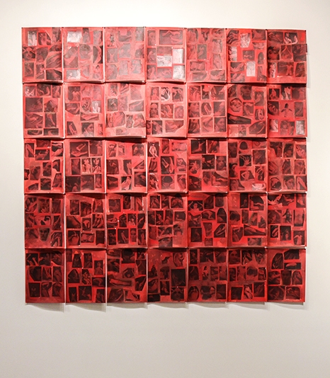  CARMEN WINANT: 11 Carmen Winant The Red Parts, 2016 Collage and red food coloring 