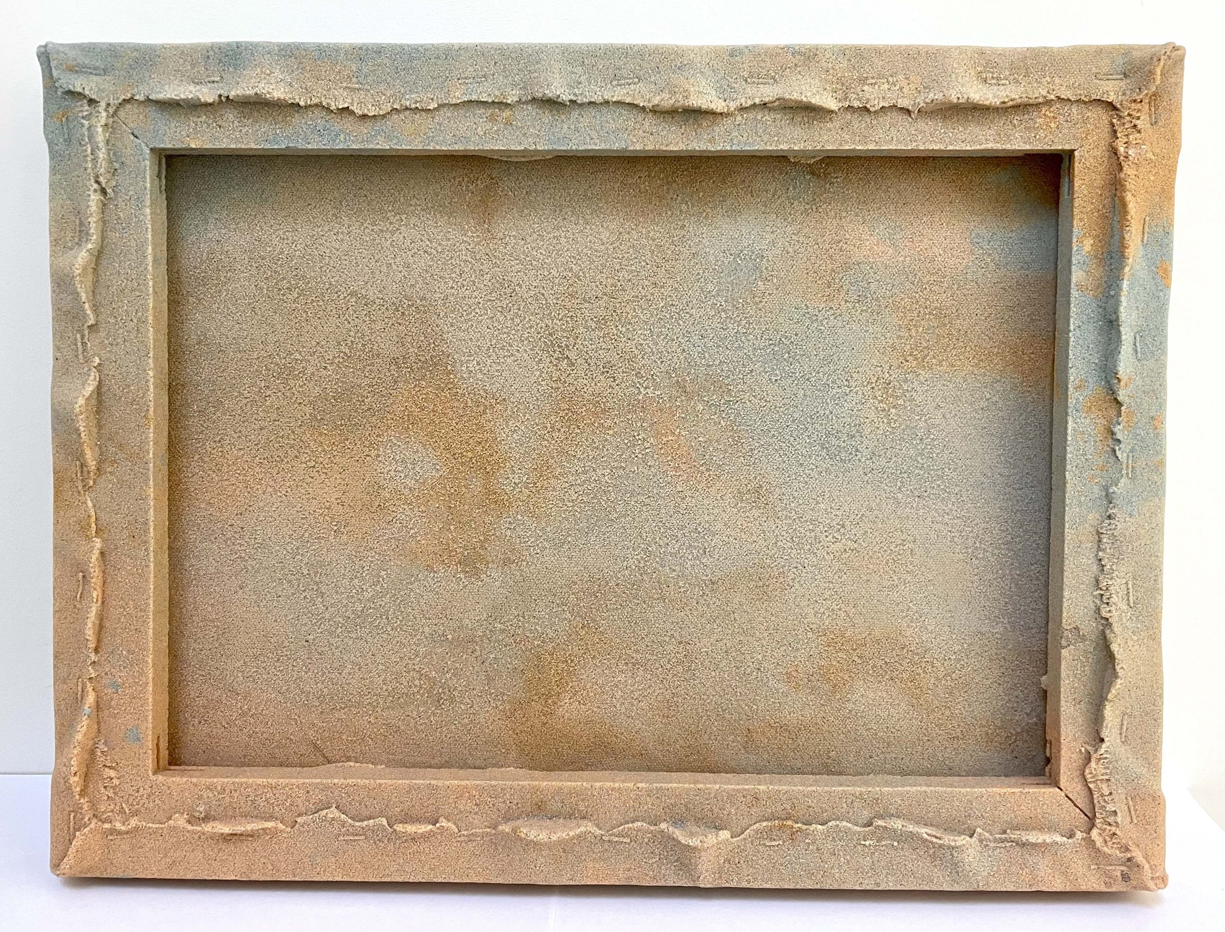   Lisha Bai ,  Cirrus , 2020, Cast sand, 12 x 16.5 x 1.5" 