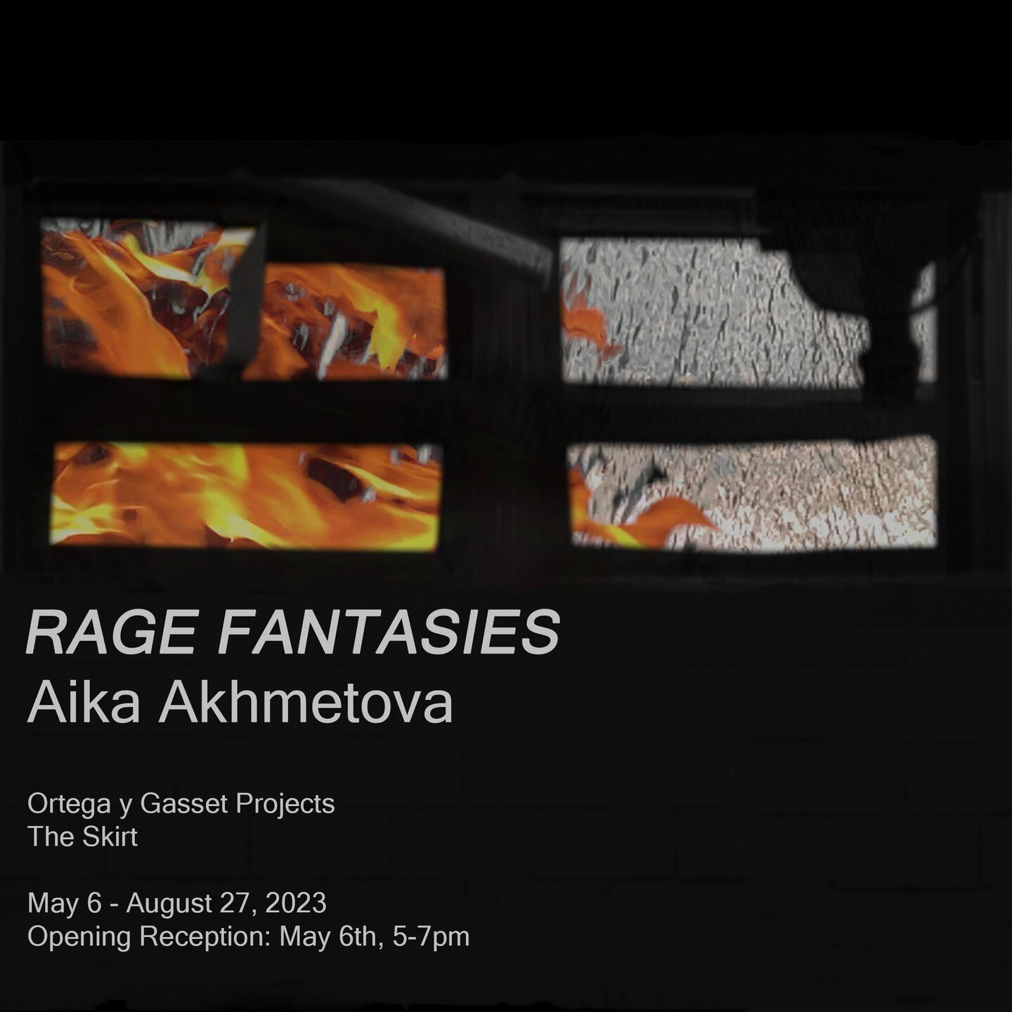 Ortega y Gasset Projects is pleased to present &quot;Rage Fantasies,&quot; a solo project in The Skirt by the New York based artist Aika Akhmetova ( @aigerimakh ) curated by artist and OyG co-director Leeza Meksin ( @leezameksin ). An opening recepti