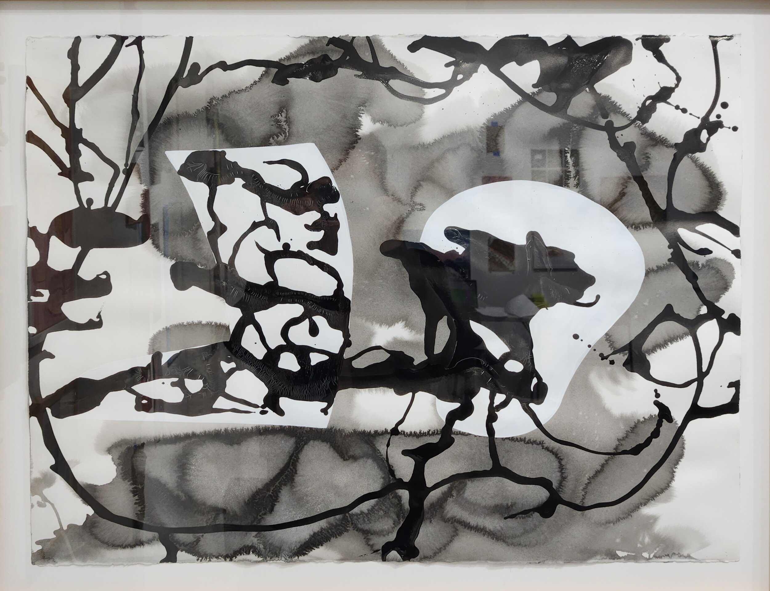   Dona Nelson ,  No Title , 1998, acrylic and ink on paper, 30 x 22" 