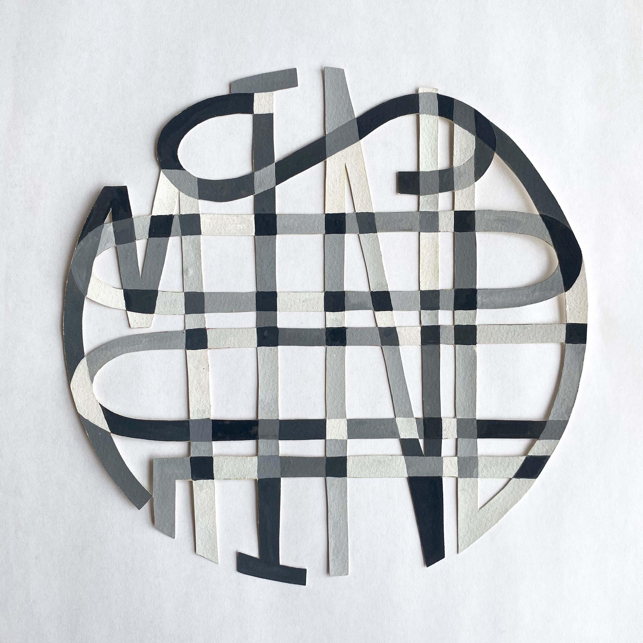   Anne Thompson ,  Mind / Soul , 2009, gouache on paper, 8.5” diameter  