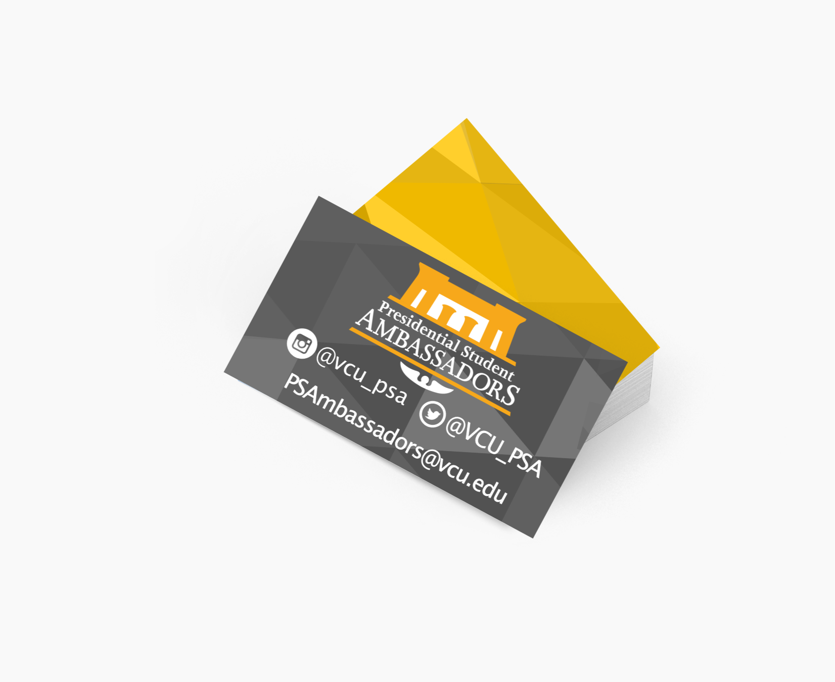 Presidential Student Ambassadors: Contact Cards