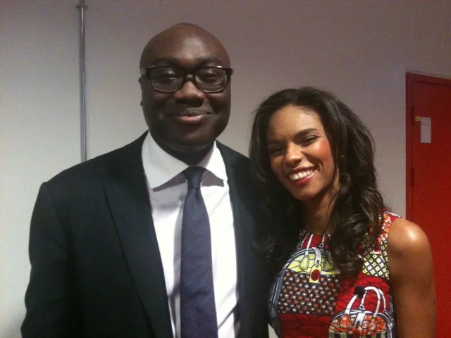 Noëlla pictured with Komla Dumor