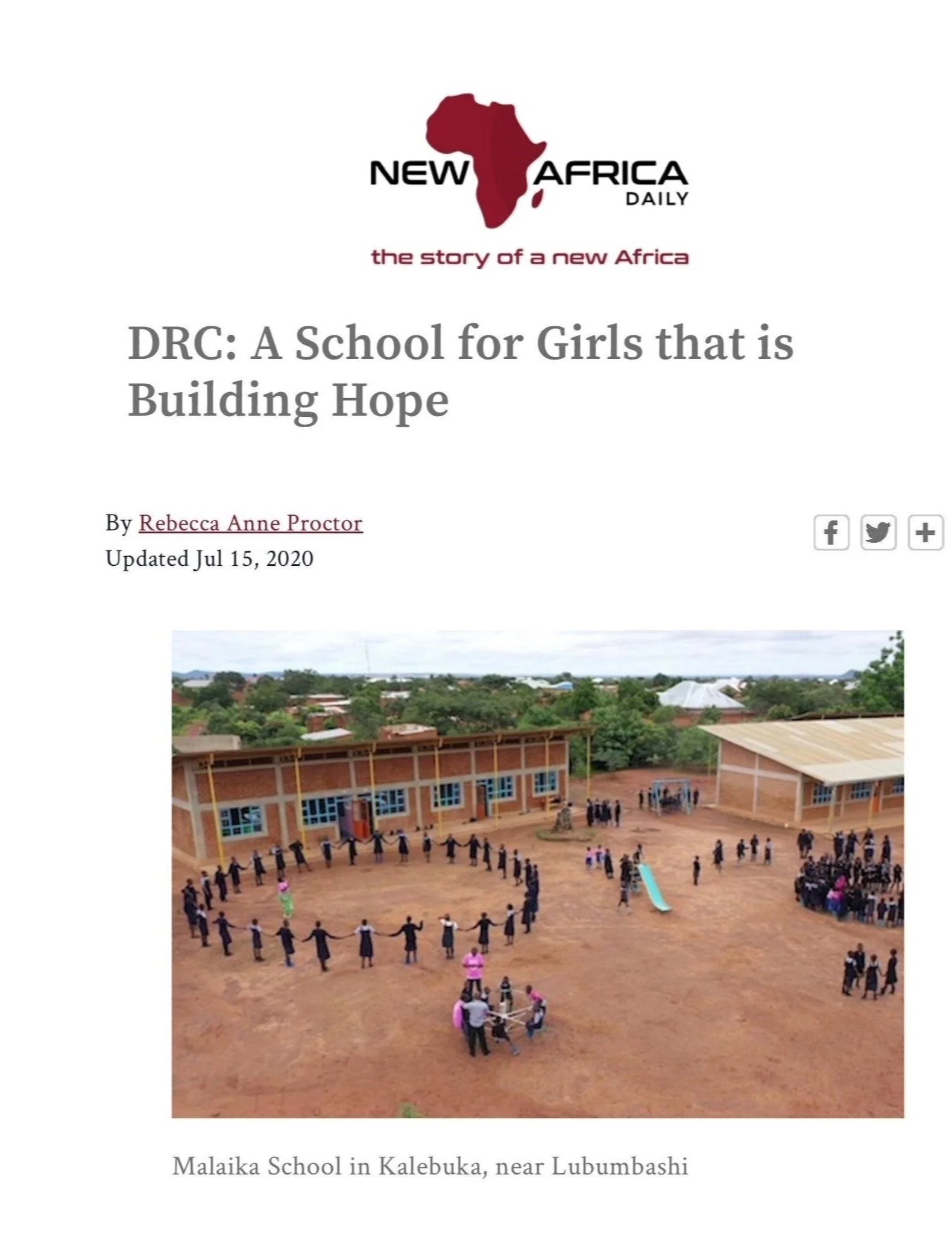 Malaika: A School for Girls that is Building Hope