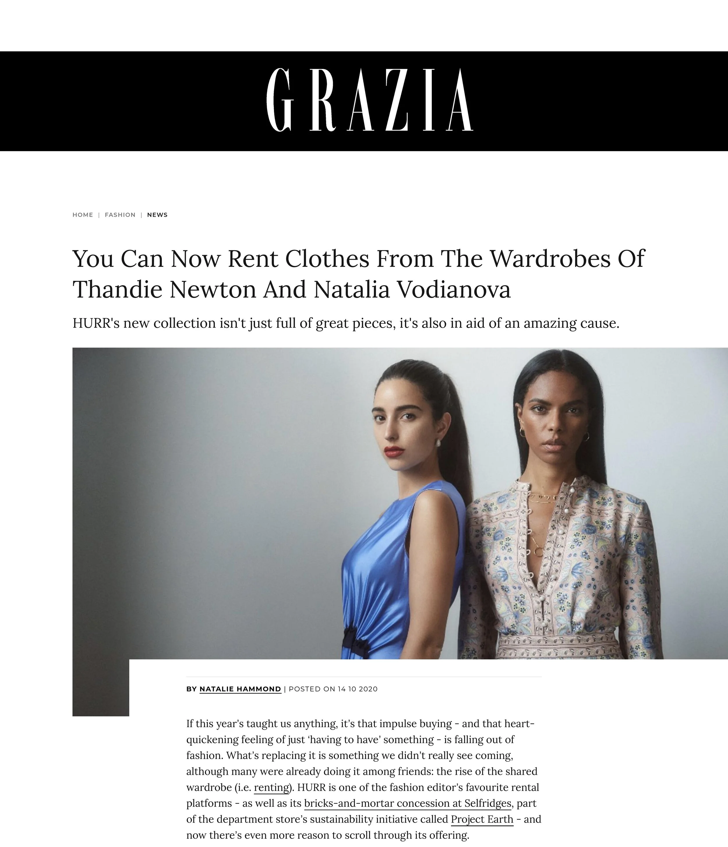 Grazia Daily: Hurr X Malaika