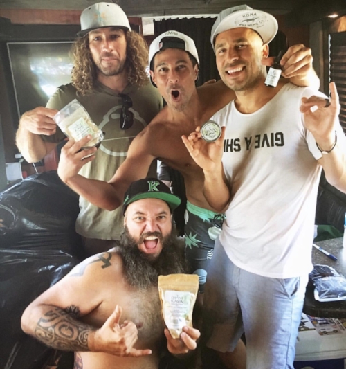The Pepper guy and Tommy from Stick Figure (Rachelle’s babe) enjoying their Ohana Kava