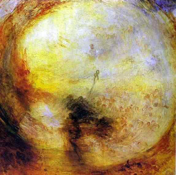 J.M.W. Turner, Light and Colour (Goethe’s Theory)--The Morning after the Deluge—Moses Writing the Book of Genesis (1843). 