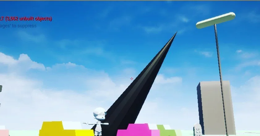 Some dysfunctional geometry indie game testing