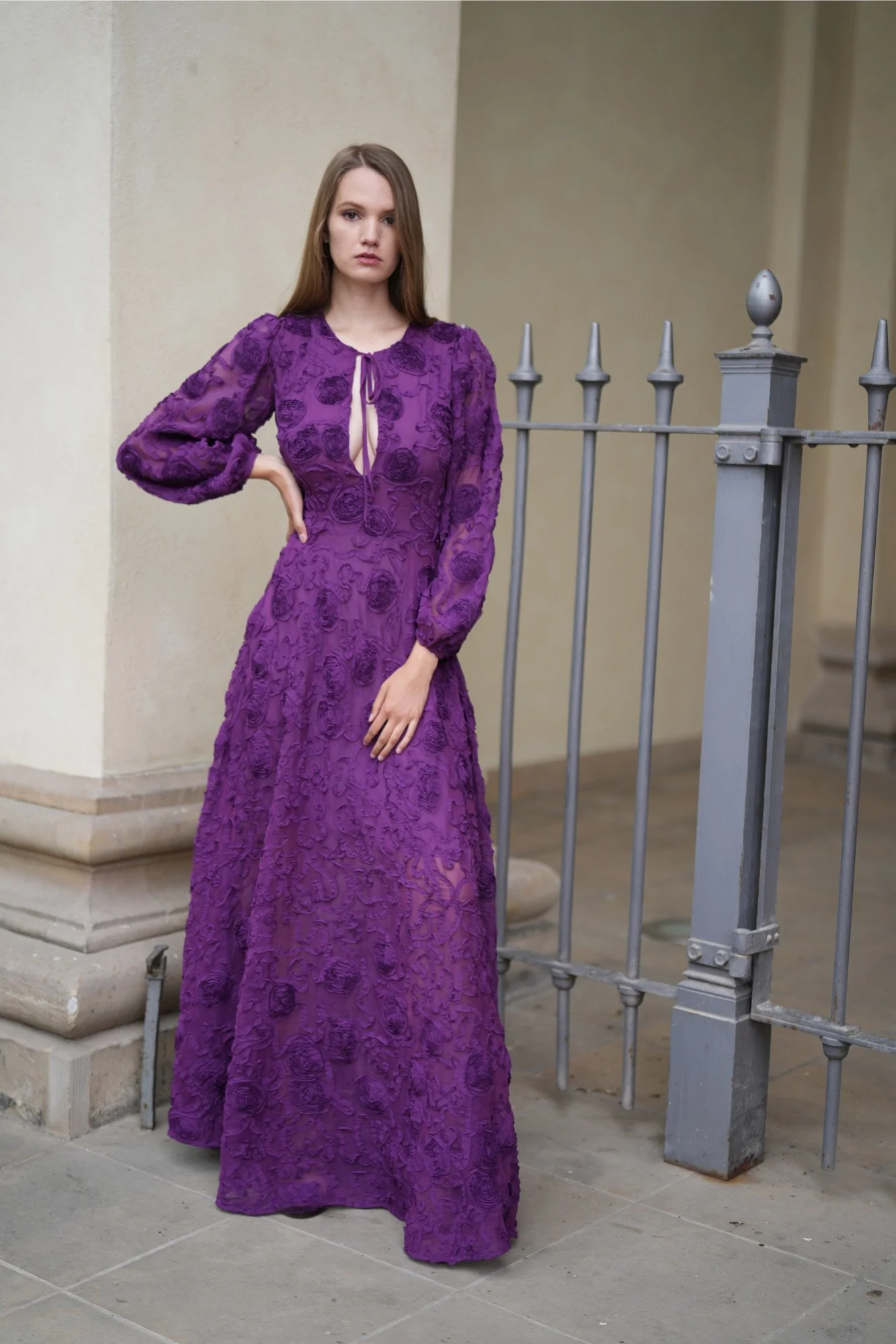 Kleid mit floralem Muster