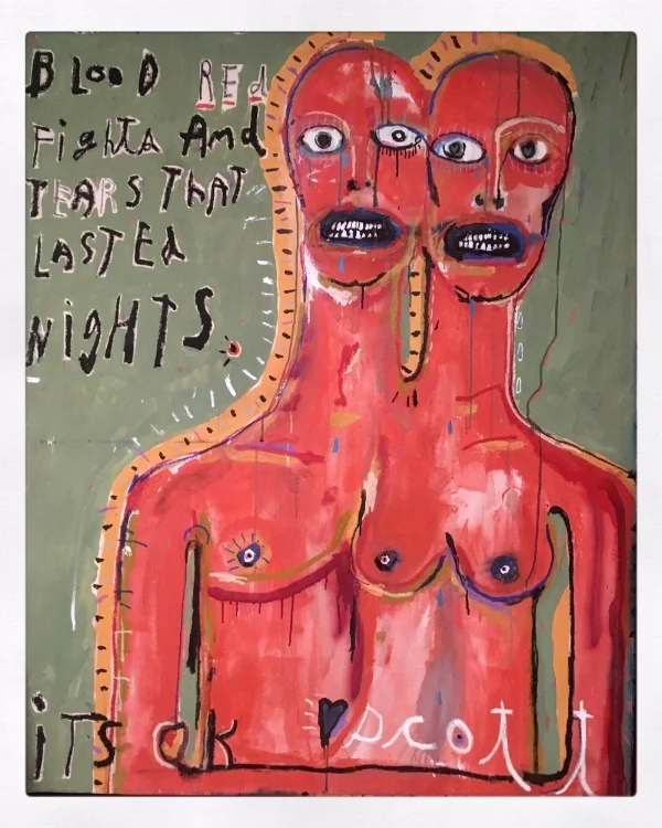 Blood Red Fights  5' x 4' 