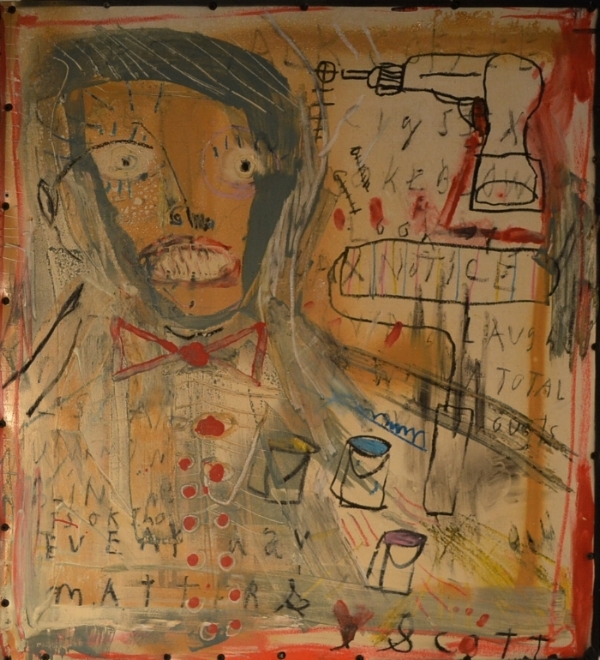 Every Day Matters.  26x29" mixed media on plastic.