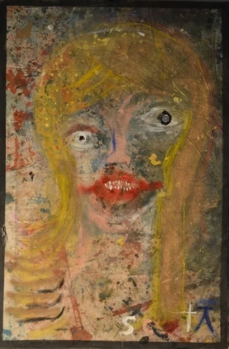 Scary Blonde.  24x36"