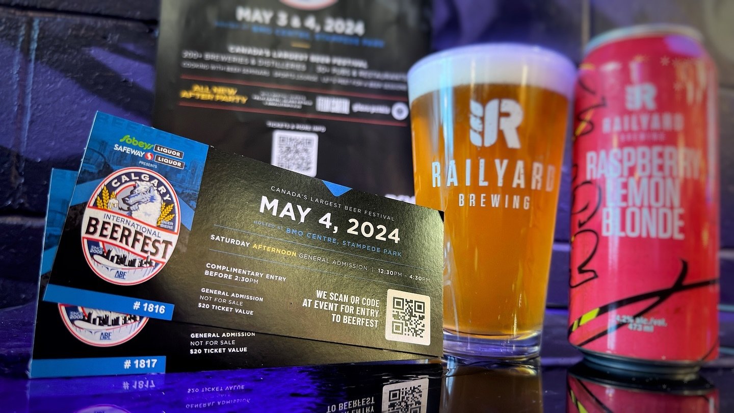 🎟️BEERFEST TICKET GIVEAWAY🎟️

With spring in the air (maybe not today) that can only mean 2 things&hellip;the Raspberry Lemon Blonde has been released and FLYING off shelves, and the CALGARY INTERNATIONAL BEERFEST IS BACK THIS WEEKEND, and we want 