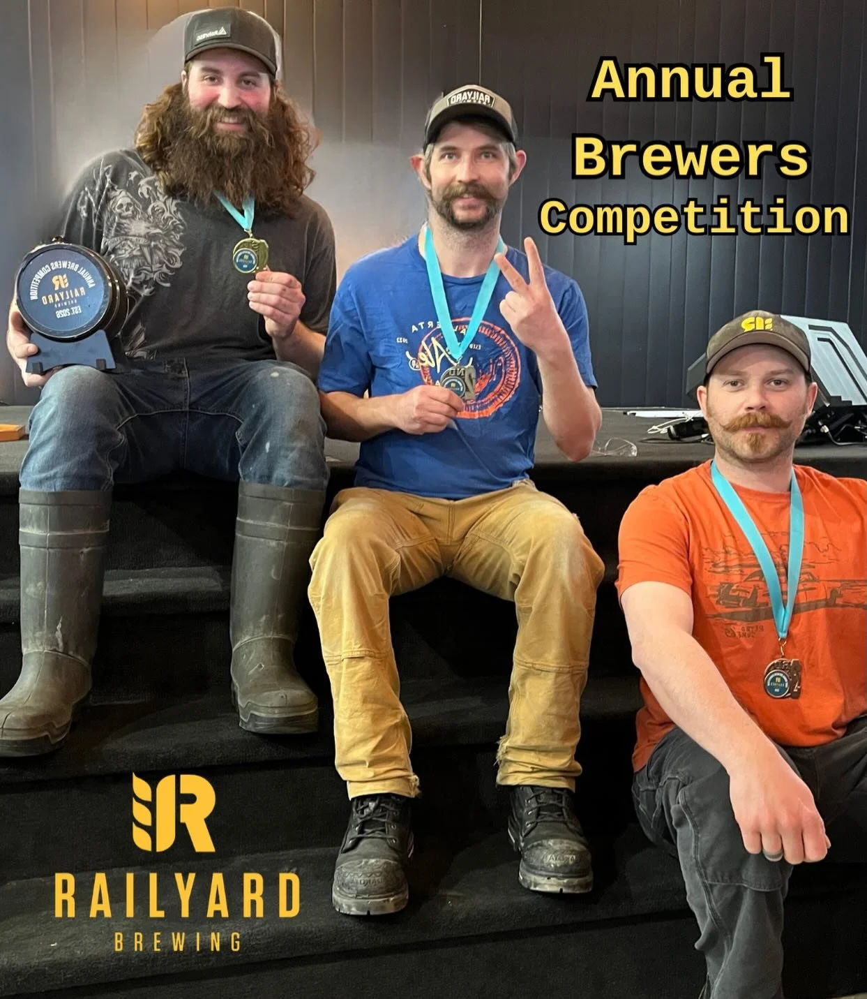 🏆 1st Annual Brewers Competition 🏆
We challenged our brewers this year to brew up their dream beer and they delivered! 

🥇For British Eyes Only - Taylor L. 
🥈Old Bohemian - Kory C. 
🥉Coffee Break Time - Will W. 

Keep an eye on our exclusive tap
