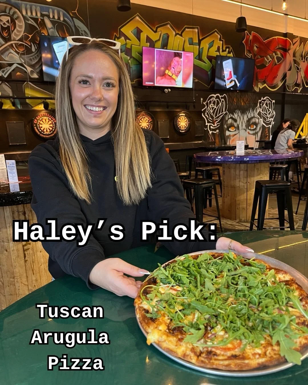 🍕🍃 Tuscan Arugula Pizza 

Haley&rsquo;s favourite pizza here is our Tuscan Arugula! Starting with a sun-dried tomato sauce base, topped with Mozza, feta, tomato slices, red onion slices, and finished with fresh arugula. 

#yycpizza #yycbrewery #yyc