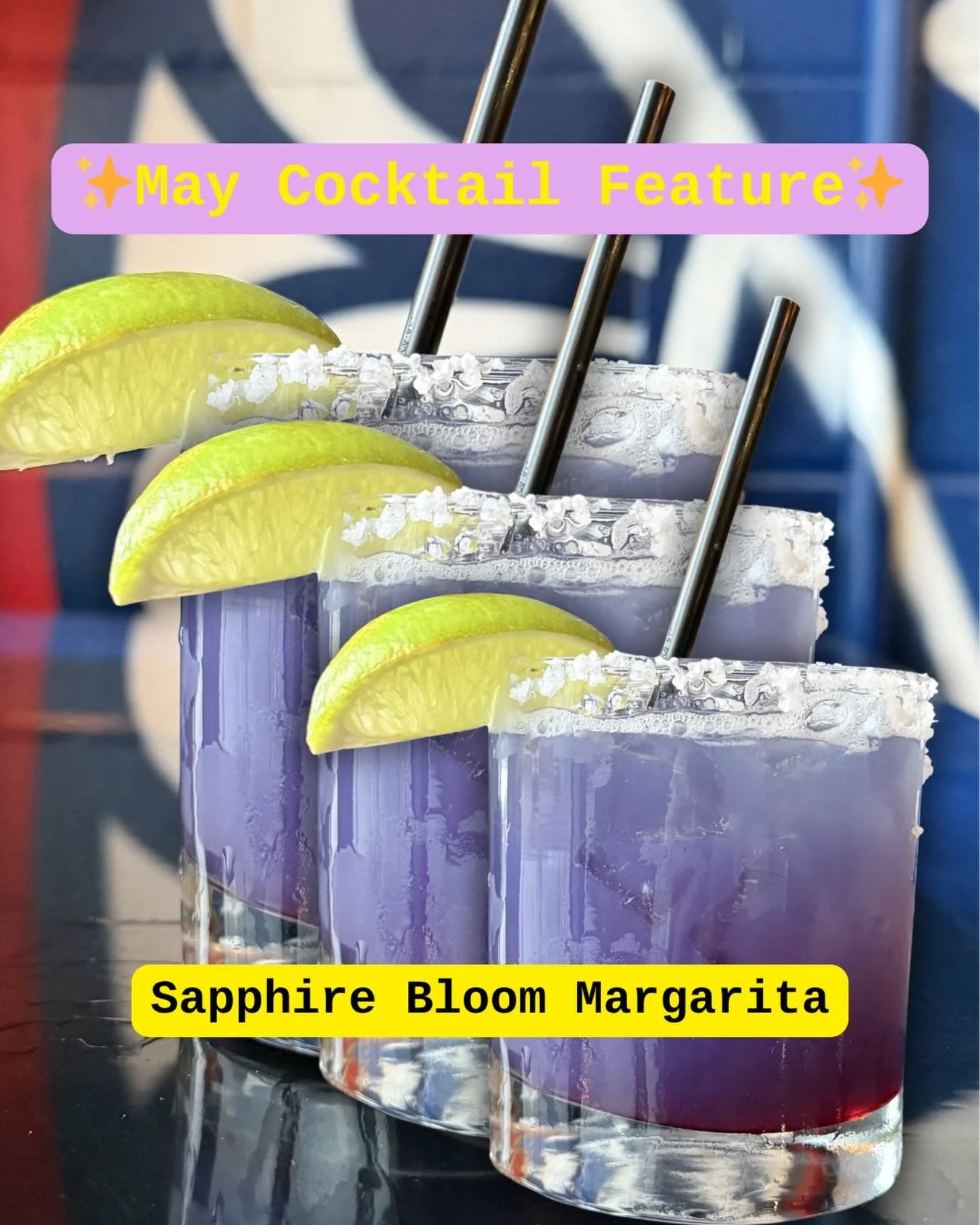 ✨May Cocktail Feature✨
Sapphire Bloom Margarita 💜 Inspired by the spring blossoms starting to bloom, we&rsquo;re manifesting the warm weather with this one! 
#yycbrewery #yyccocktails