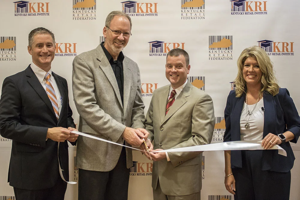 KRF's Tod Griffin, Kevin Cranley, Ed McCoy, and Cassie Grigsby. 
