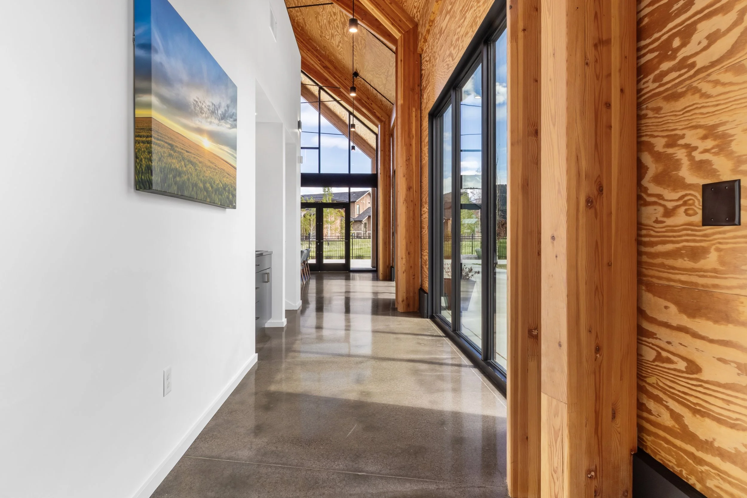 Showing how Natural Light Warms the Interior of the Community Center