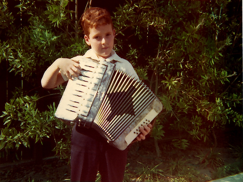 A serious young Al honing his serious craft