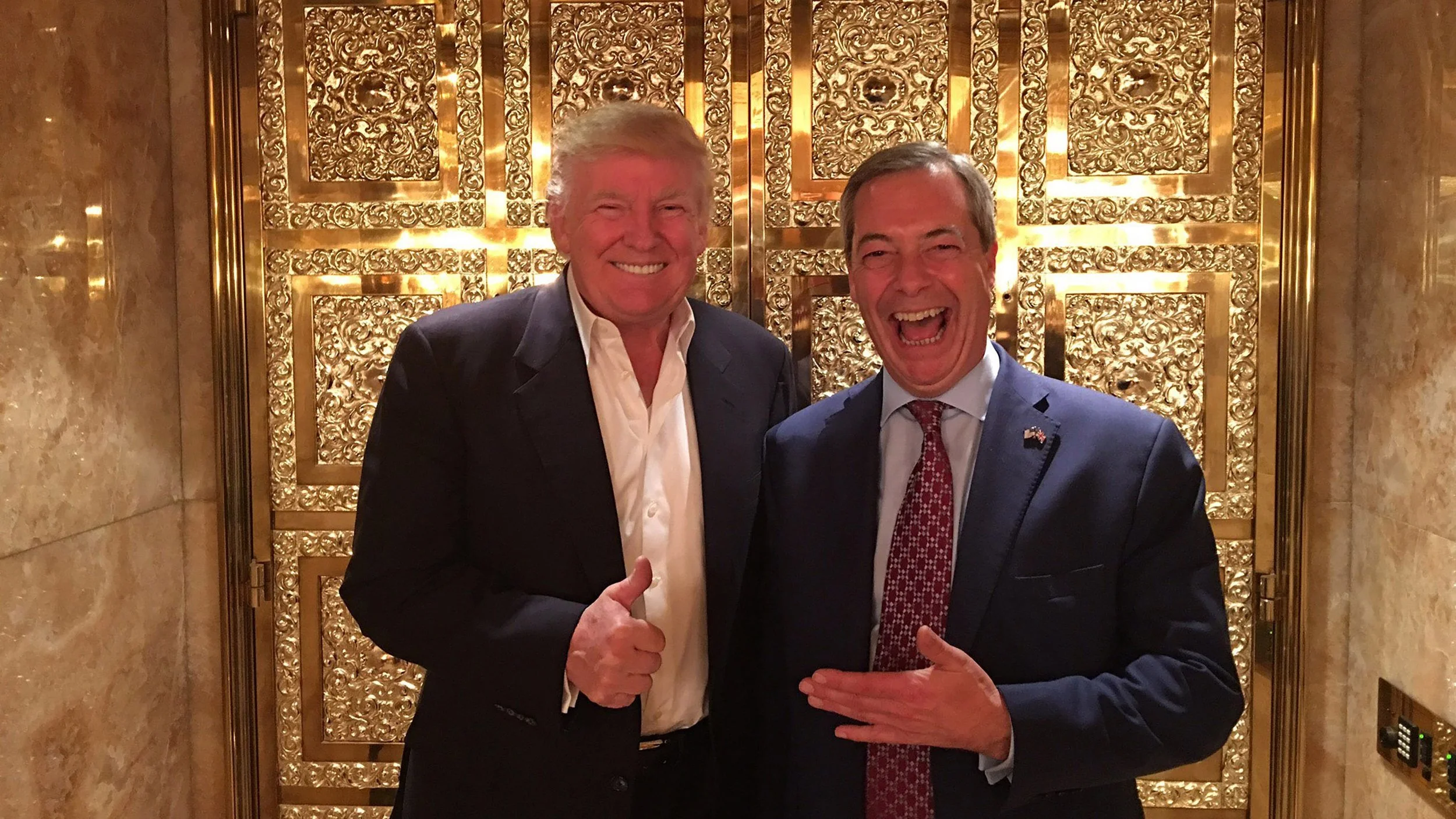 Oh, like you'd have a cool expression if kicking it in a gold hallway.