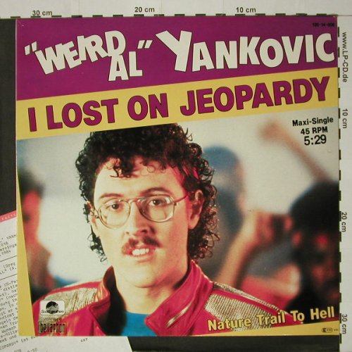 Yeah, that's not a jacket I necessarily associate with "I Lost On Jeopardy"