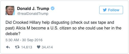 Ladies and gentleman, a genuine tweet from the President of the United States
