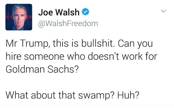 You broke Joe Walsh's heart, you monster! Hopefully the other Eagles are handling it better. 