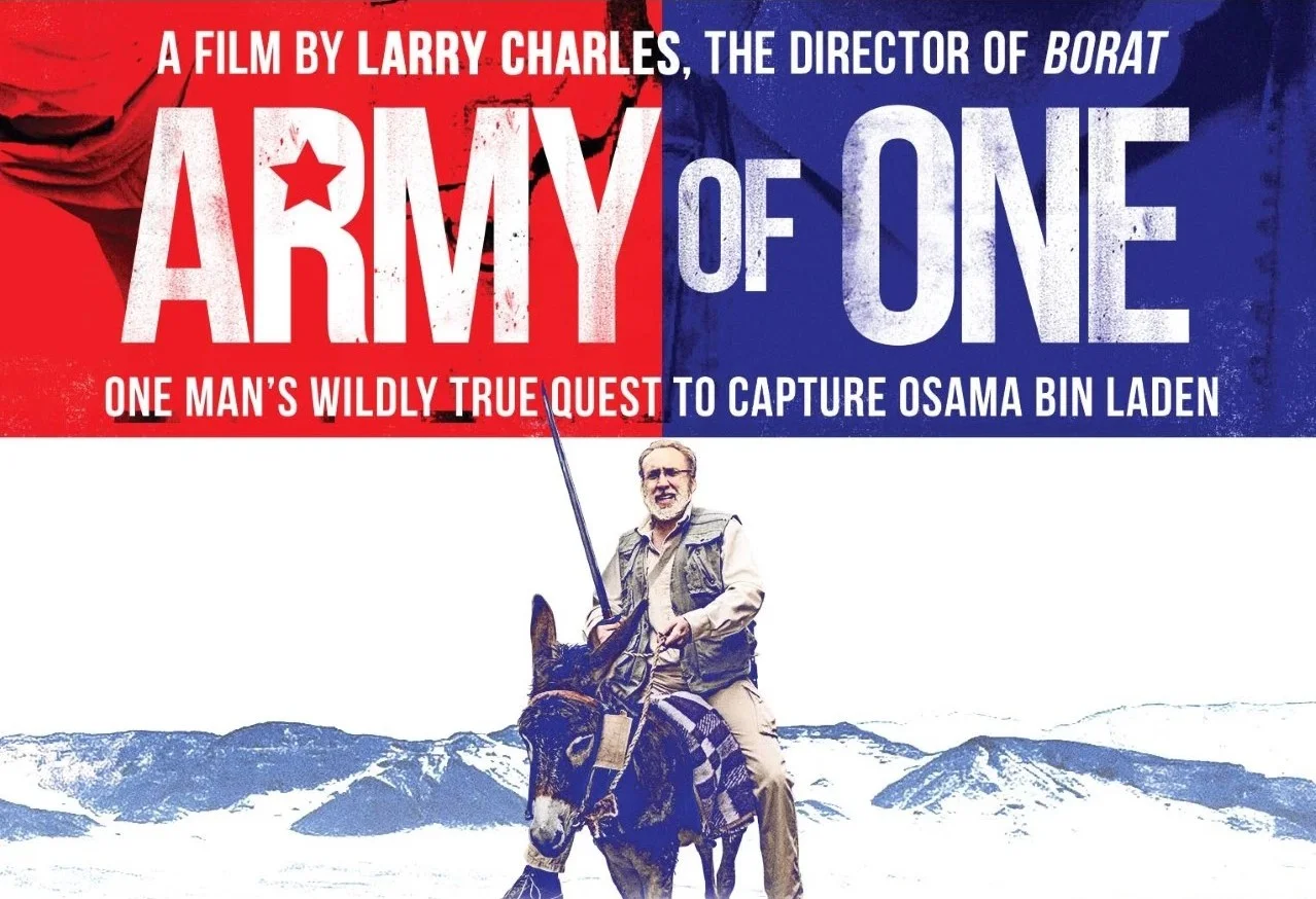 The Random Rerun of the Day is Army of One, Which Cast Nicolas Cage as a Loser Out to Kill Osama Bin Laden and Russell Brand as God