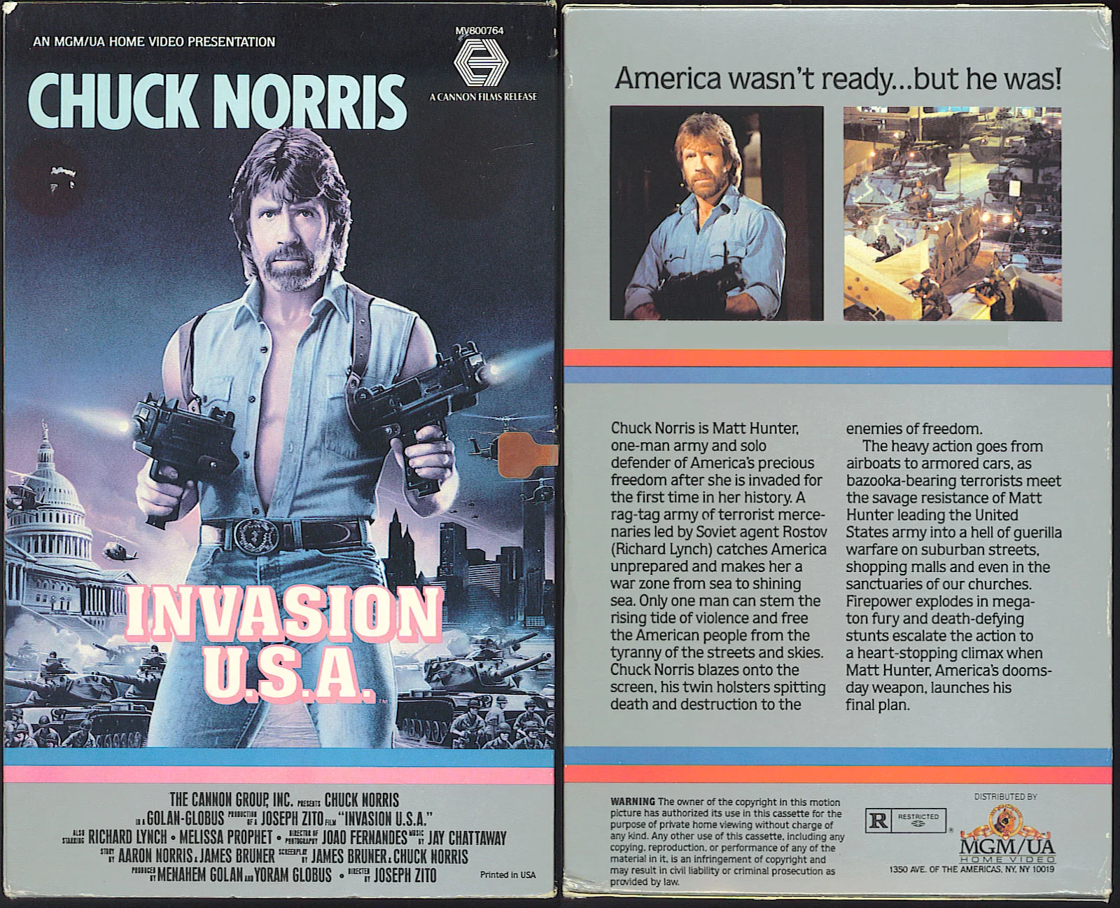 So much denim, so many machine guns! 