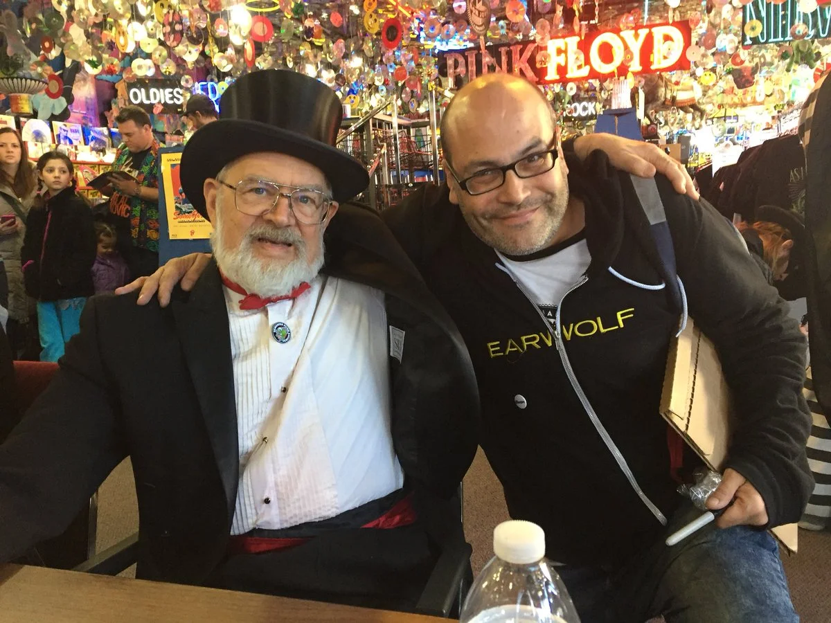 Me and a sartorially flamboyant medical professional