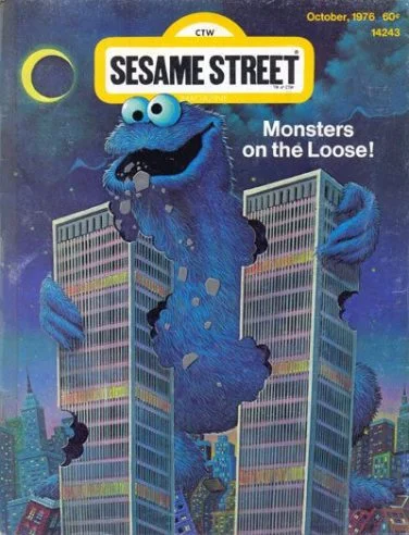 Is it just me or is this Sesame Street Magazine cover from November, 2001 in very poor taste?