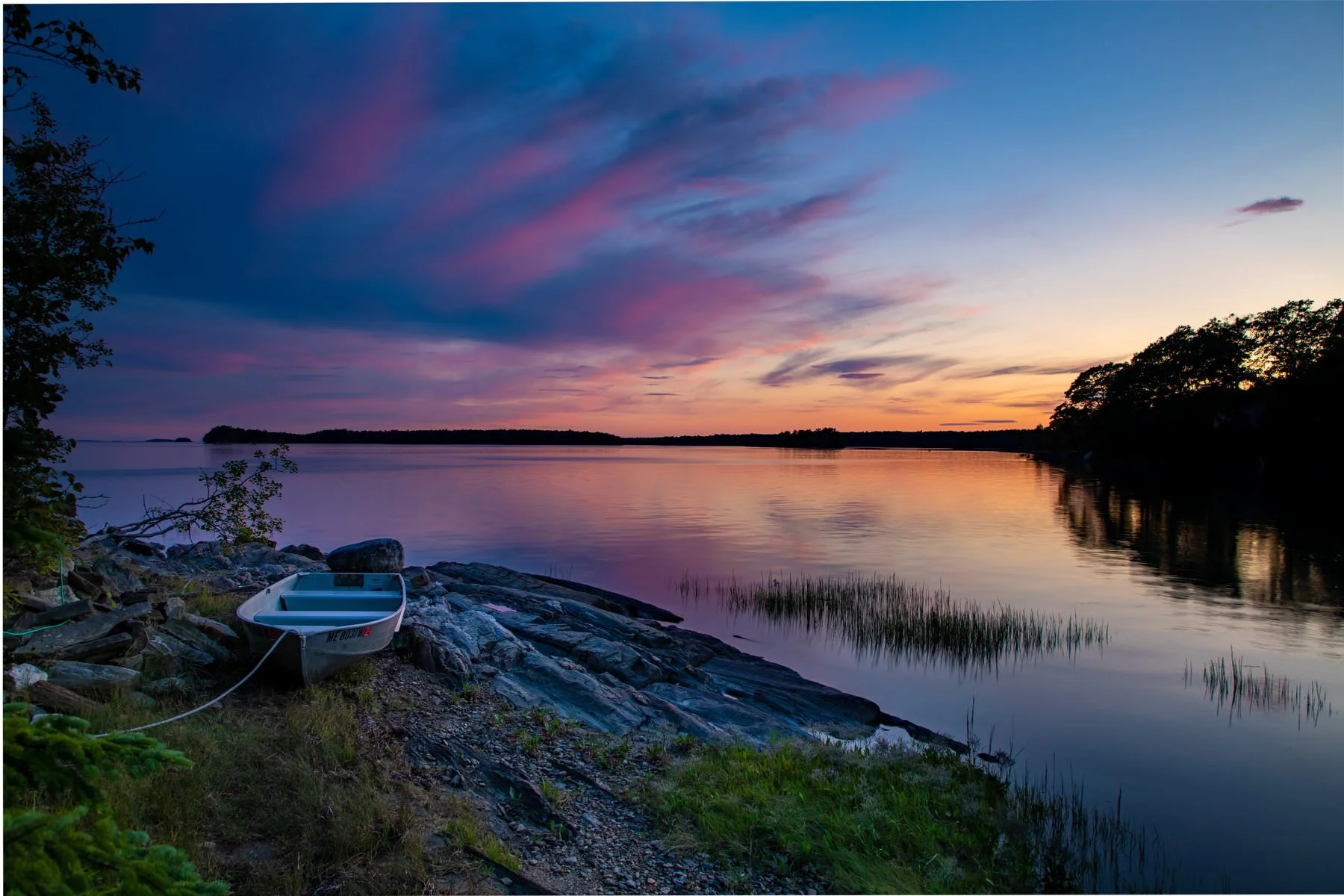 Coastal Brunswick, Maine shot just after sunset. This was taken at Sean’s stepmother’s family home on the water. A beautiful location and home to 6 bald eagles. (Canon 5D Mk IV, 24-105 4L, F / 8.0, shot using 3 bracketed exposures at 1/4, 1/15, 1/25…
