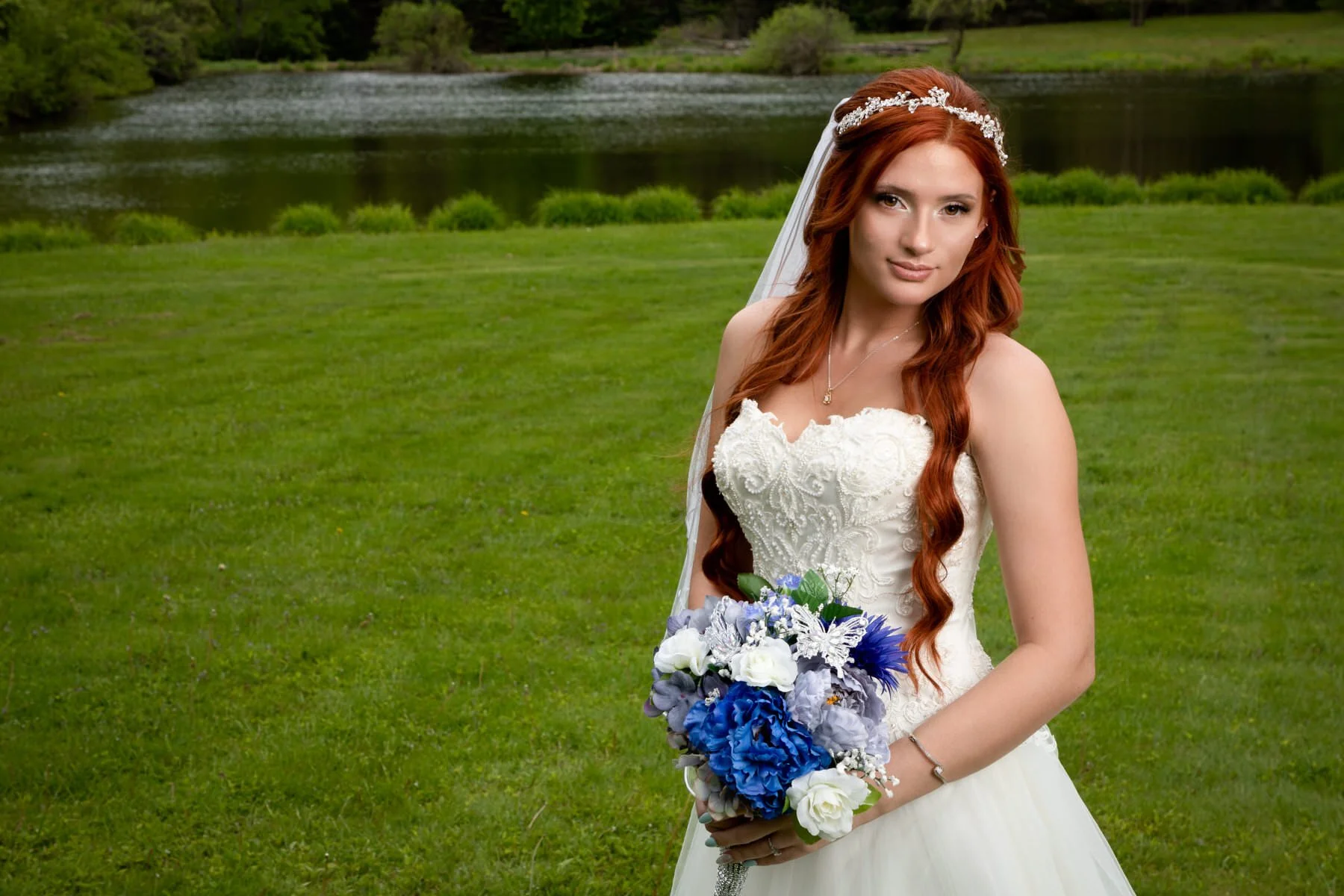 Esther just before her wedding to Zach at Lord Hill Church in Owego, New York. They are a great couple and are now expecting a baby girl! We are so happy for them. (Canon 5D Mk IV, 24-105 4L, 1/200 sec at F / 9.0, ISO 100 at 105 mm, lit with Orlit R…