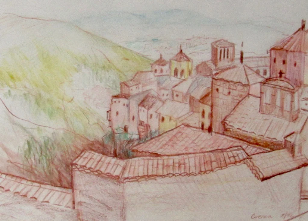 Spanish Village, Cuenca (8"x10")