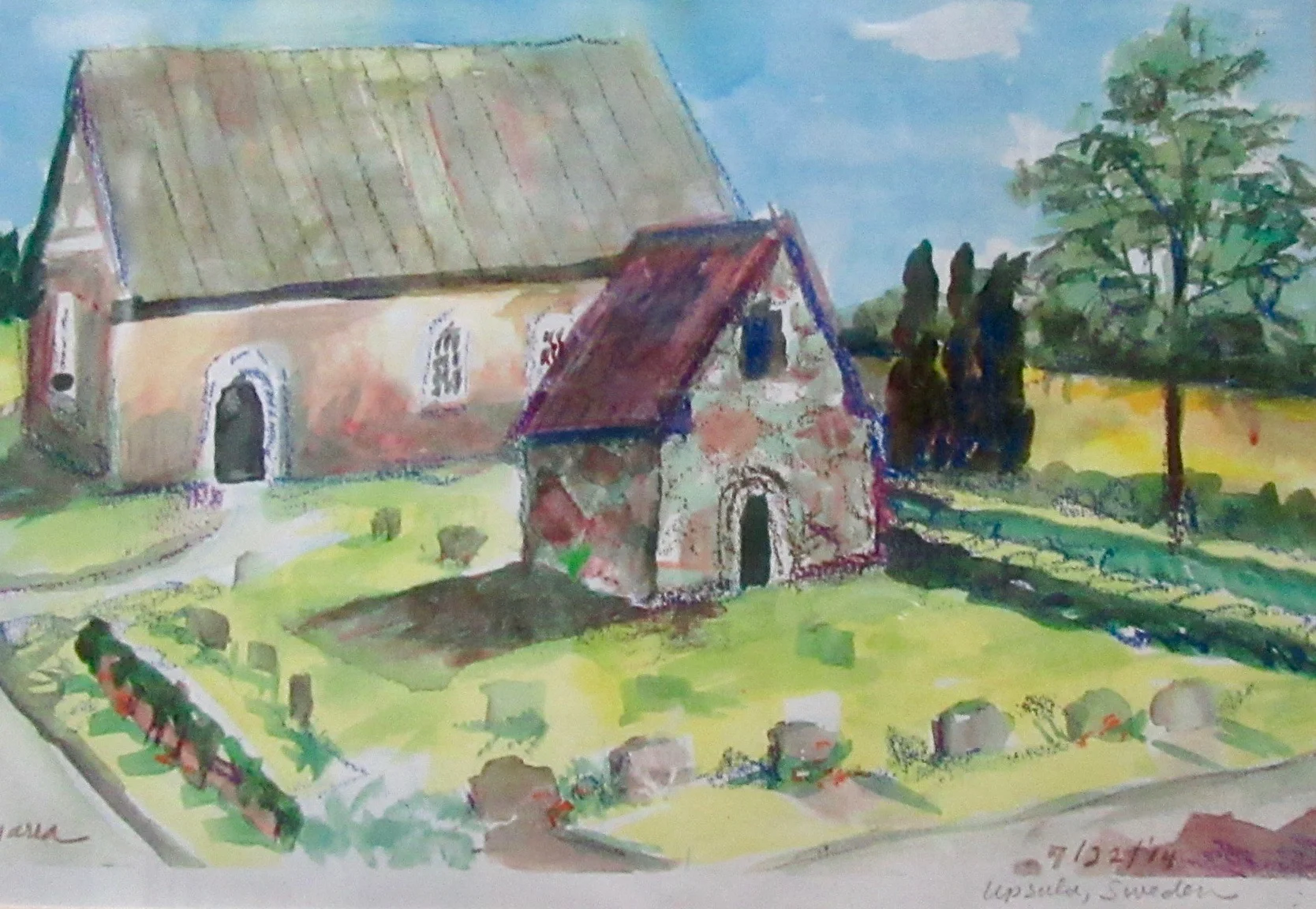 Upsula Churchyard (8"x10")