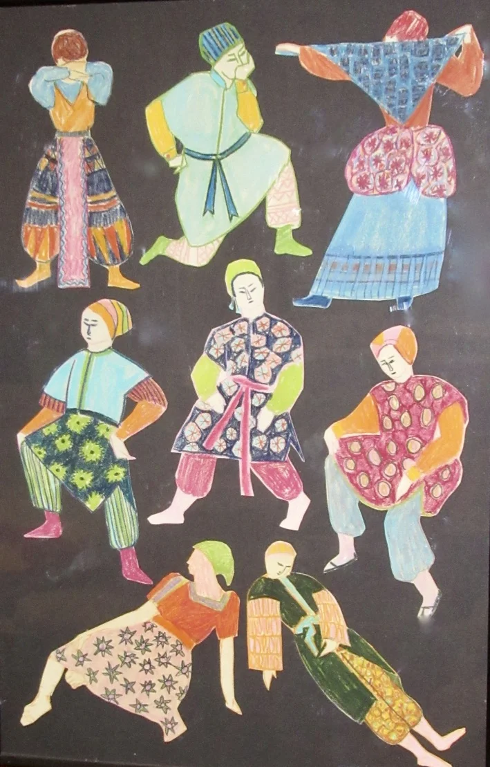 Costume Drawings (35"x23")