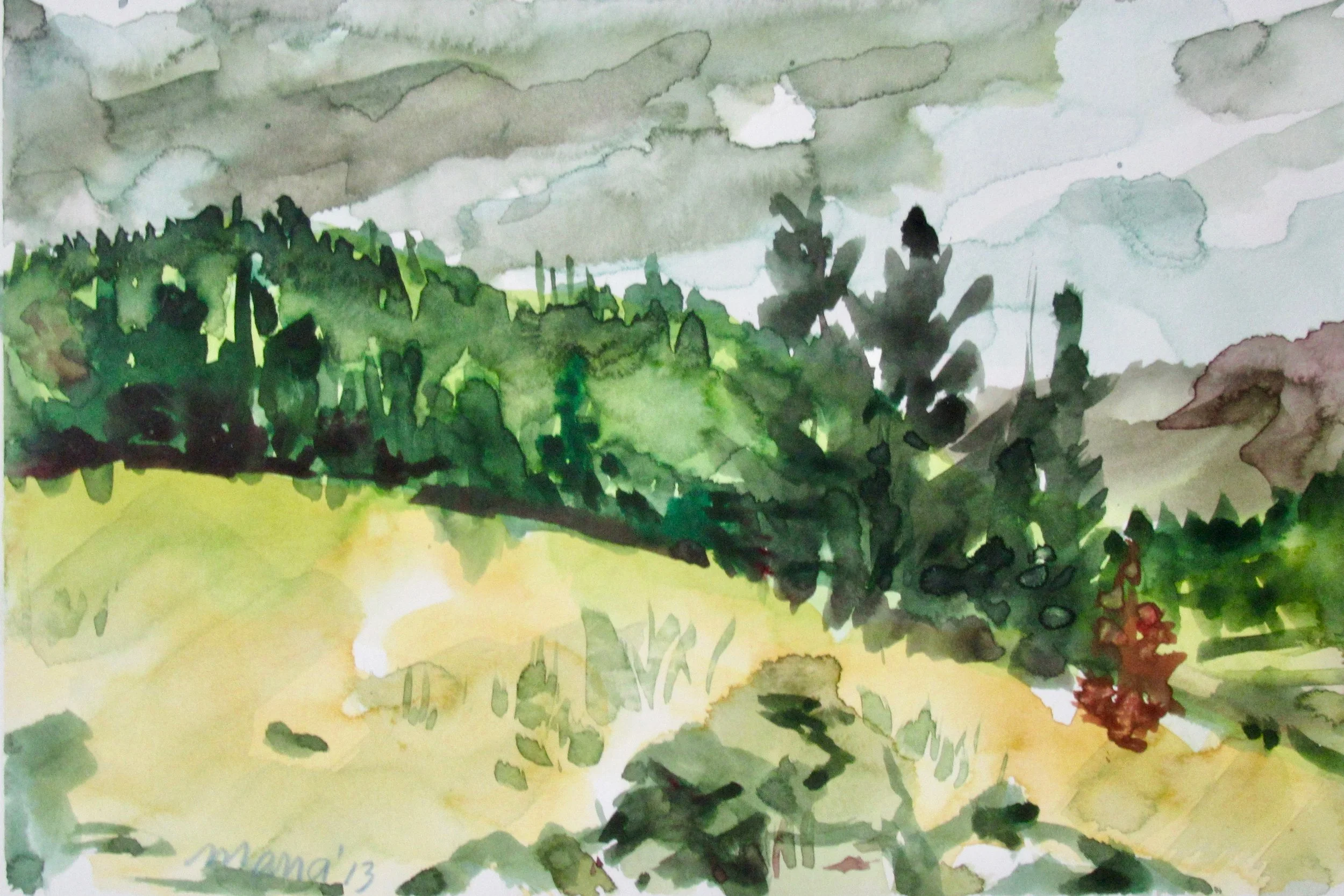 Along the Madison River 2 (5" x 7.5")