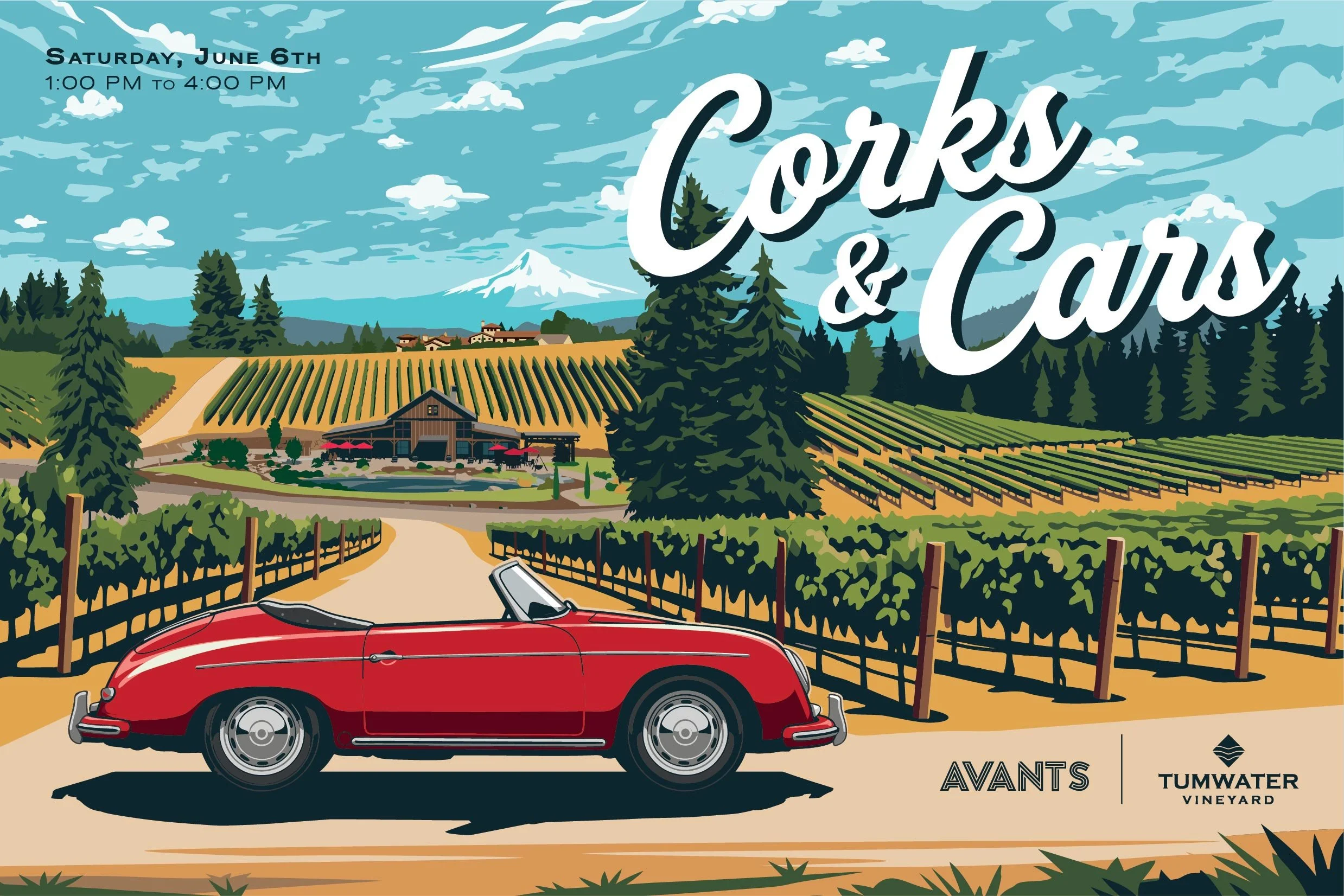 Corks &amp; Cars at Tumwater Vineyard