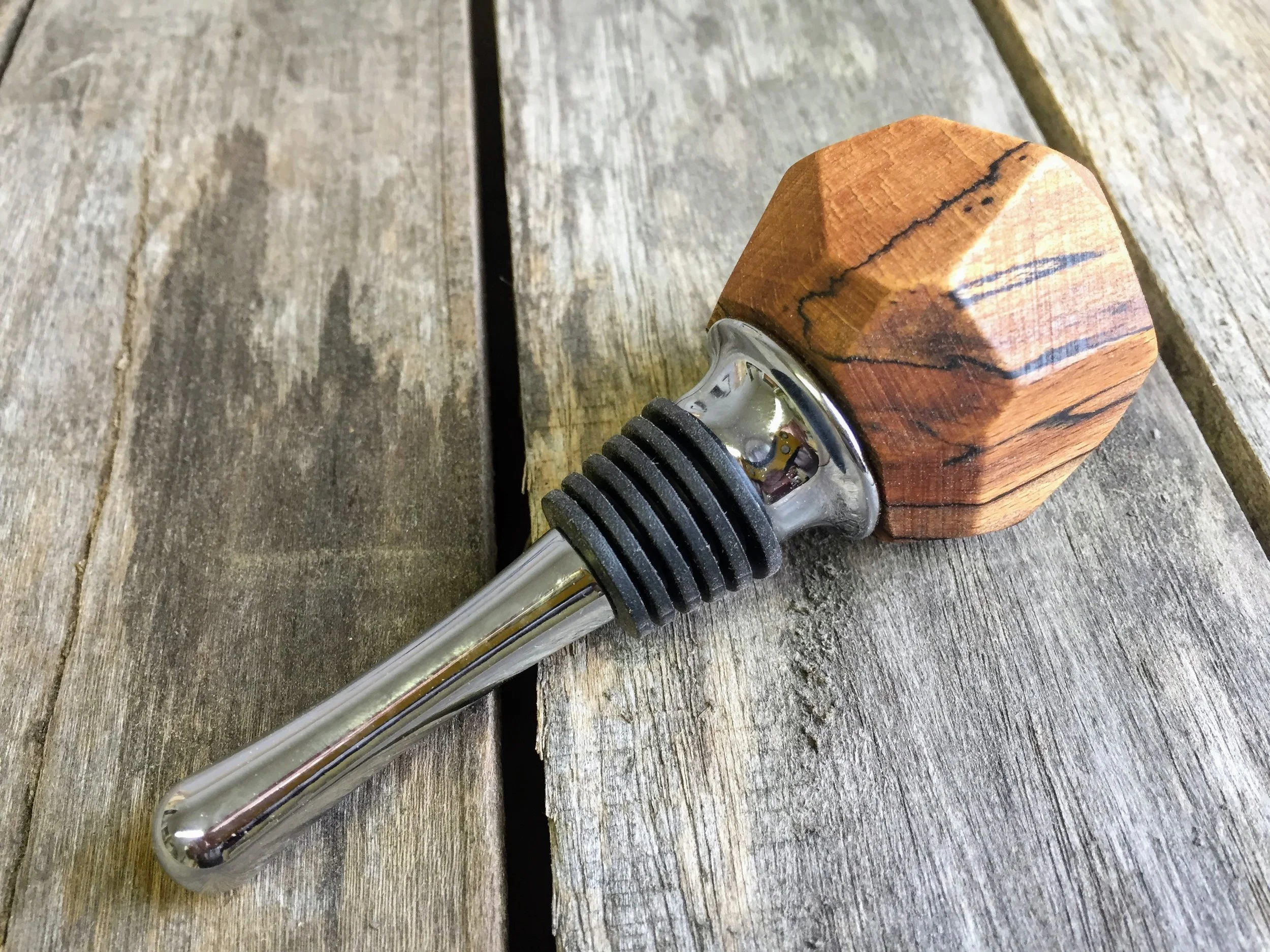 Spalted Beech Bottle Stopper.JPG
