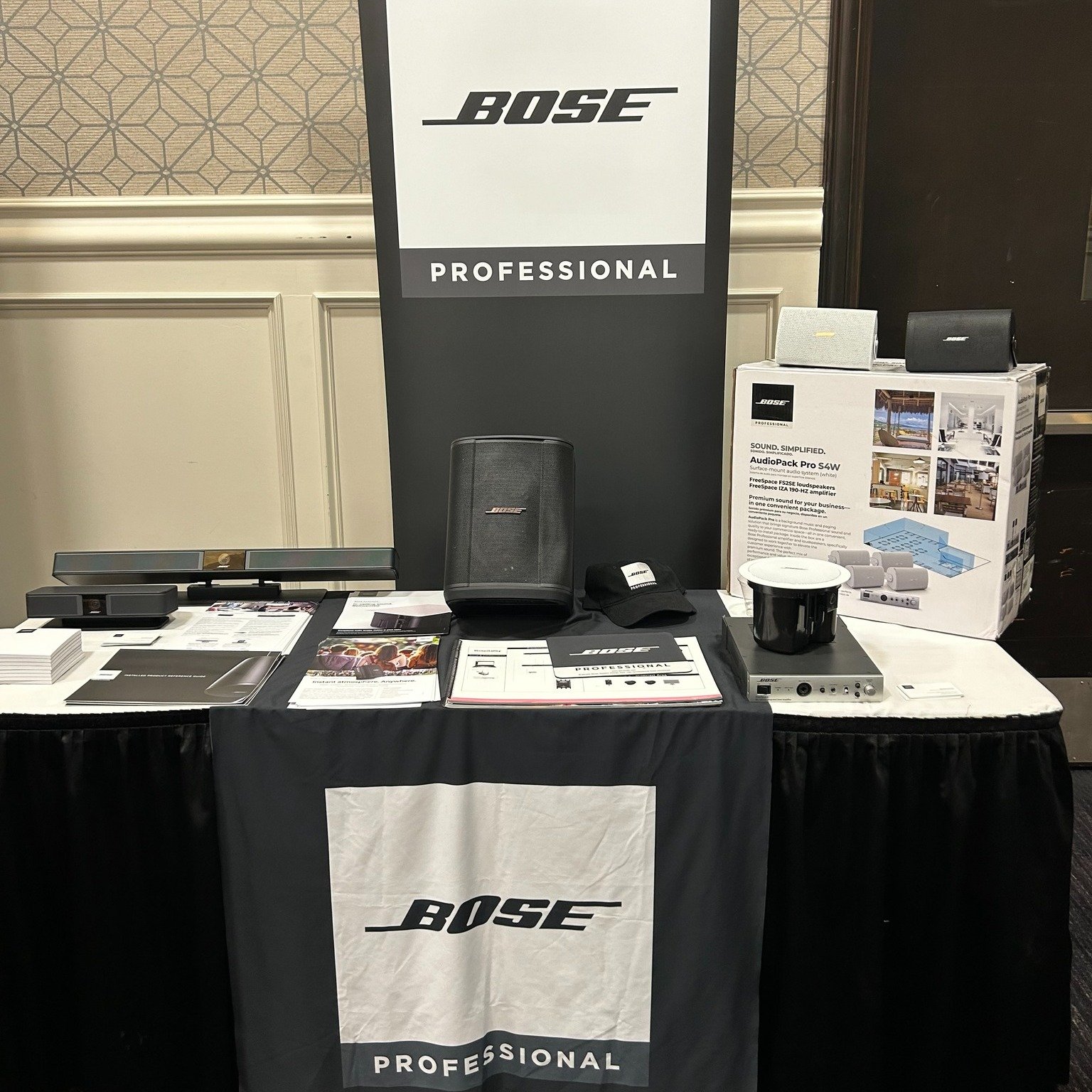 We had a great time at the ADI Expo in Detroit with our partners at Bose Professional yesterday!

Josh was there along side David Curran from Bose Professional showing the VB1, VS-1, S1 Pro+, and the AudioPack Pro. Thanks to all who attended and stop