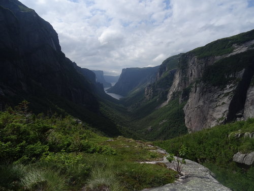 The top of the climb out of Western Brook Pond