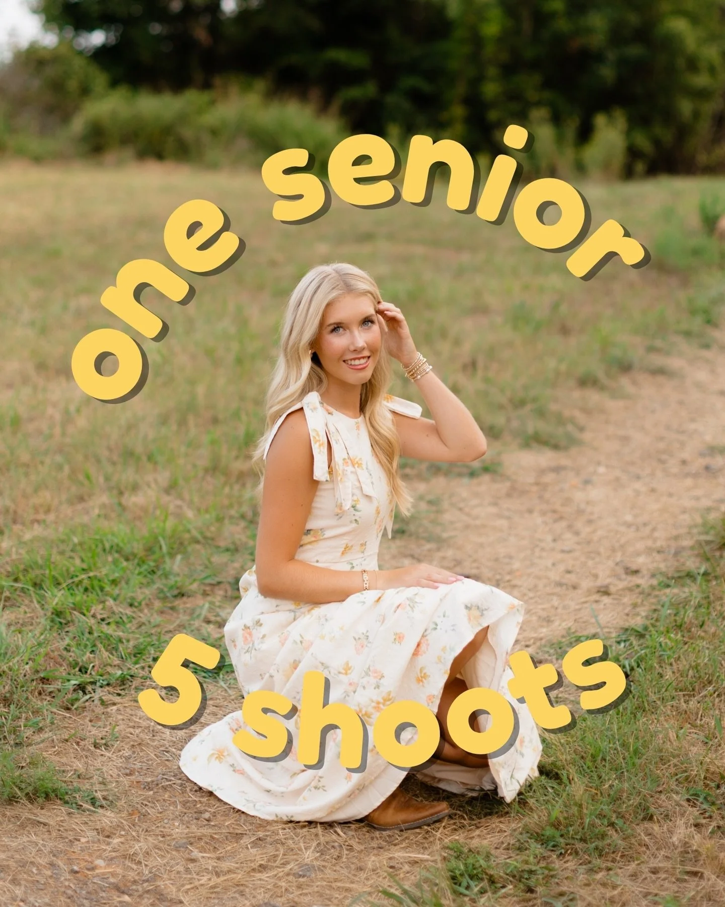 Another example of why working with me is a completely different experience than any other! 💛 Ava booked early and came to every group session this year! While my Valentine&rsquo;s Day group session has already happened for class of 2027, you still 