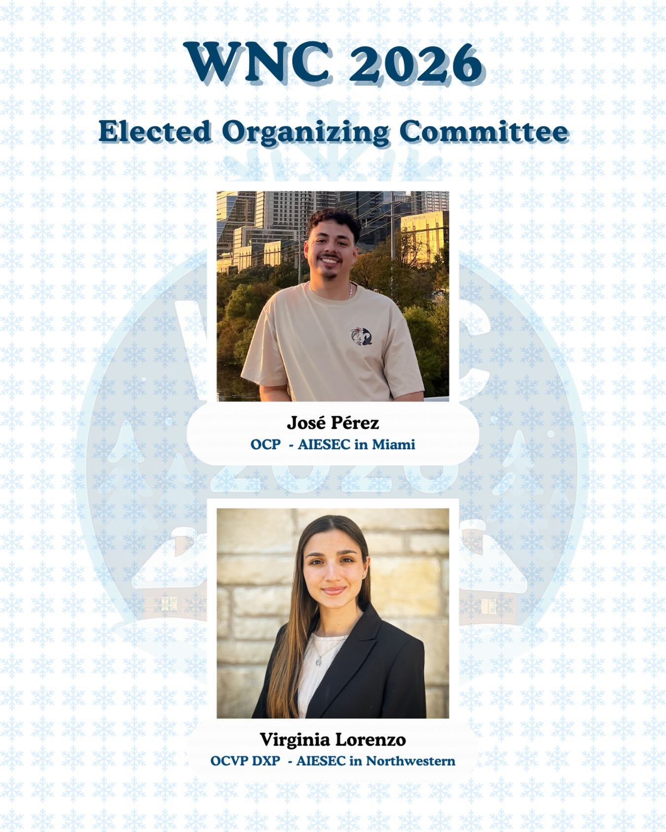 ✨ Meet the WNC 2026 OC Team! ✨
We&rsquo;re excited to officially announce the two incredible people who will be bringing WNC 2026 to life. 💙

👥 With their commitment, creativity, and passion, they&rsquo;re ready to shape an unforgettable conference